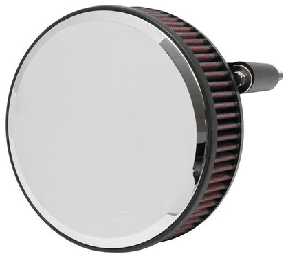 K&N Engineering K&N Street Round Metal Intake System - Harley Davidson - Red Filter 6-8 Size 2.4in In Dia 2.5in H RK-3934