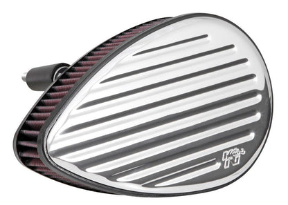 K&N Engineering K&N Street Metal Intake System for Harley Davidson - Color (Red) - Style (Round) - Size (9-11 Flux) RK-3937