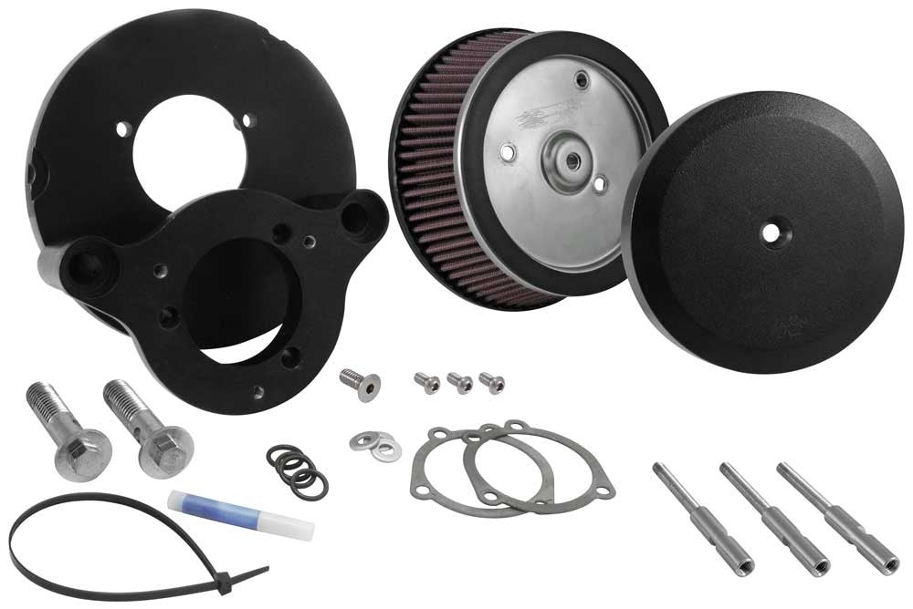 K&N Engineering K&N Street Metal Intake System Hammer Black for Harley Davidson RK-3945B