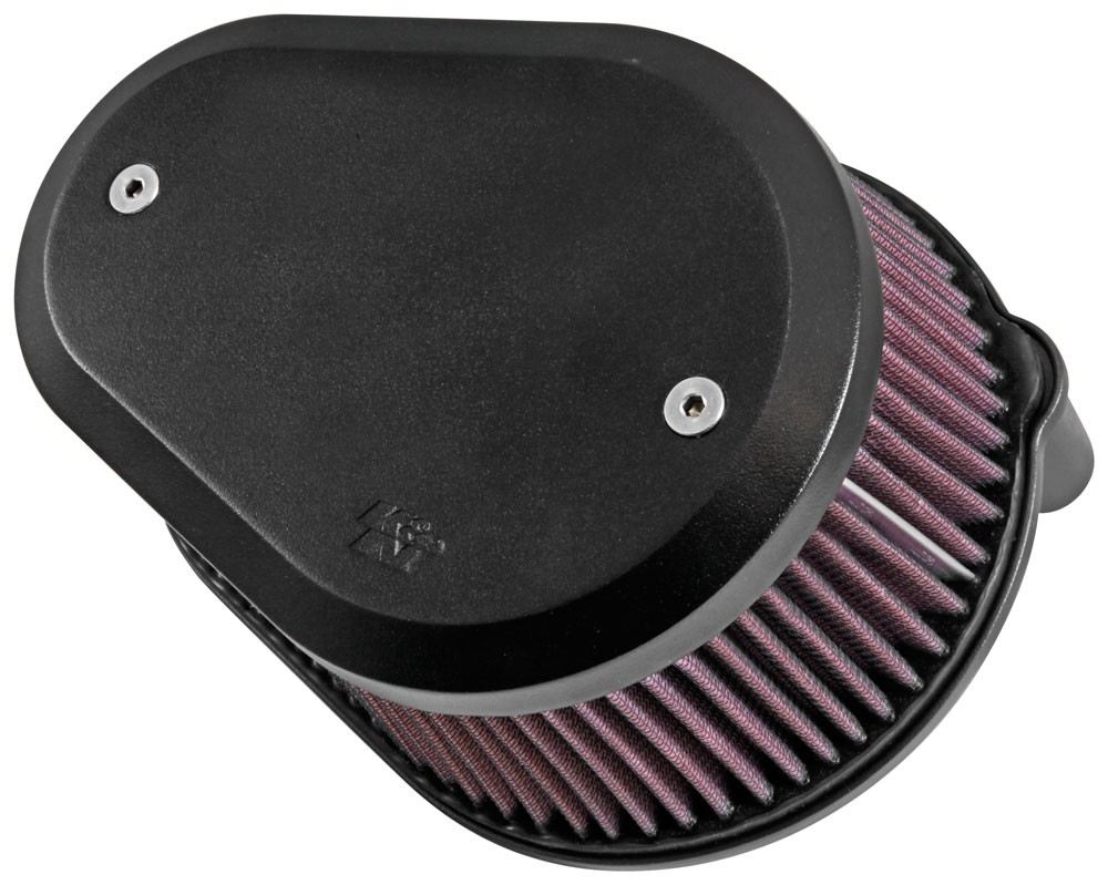 K&N Engineering K&N Street Metal Intake System Flare - Black LG Capacity for Harley Davidson RK-3947XB