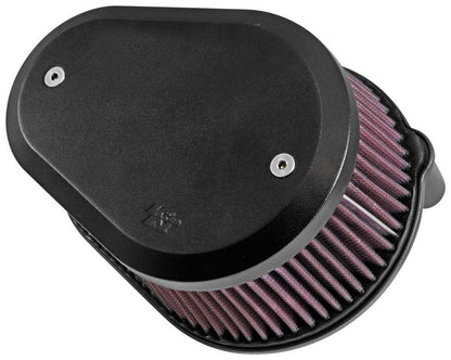 K&N Engineering K&N Street Metal Intake System Flare - Black LG Capacity for Harley Davidson RK-3947XB