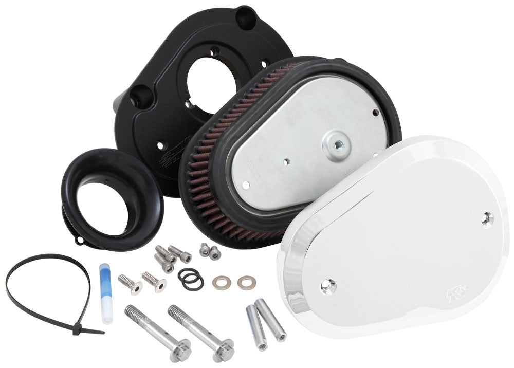 K&N Engineering K&N Street Metal Intake System Chrome for Harley Davidson RK-3947