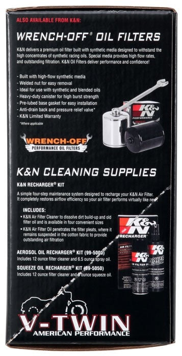 K&N Engineering K&N Street Metal Intake System Chrome for Harley Davidson RK-3947