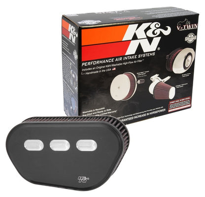K&N Engineering K&N Street Metal Intake System - Big 8 Black for Harley Davidson RK-3948B
