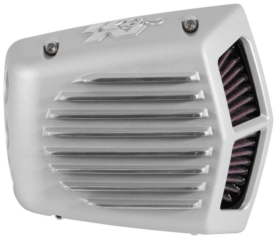 K&N Engineering K&N Street Metal Intake System 01-16 Harley Davidson Shaker Silver H/D Softail/Dyna Fl RK-3950S