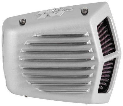 K&N Engineering K&N Street Metal Intake System 01-16 Harley Davidson Shaker Silver H/D Softail/Dyna Fl RK-3950S
