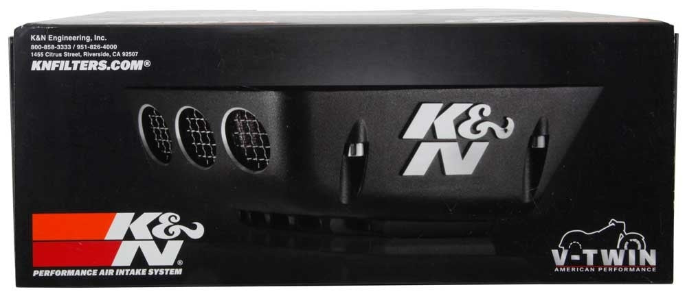 K&N Engineering K&N Street Metal Intake System for 01-16 Harley Davidson Softail/Dyna - Shaker Black RK-3950
