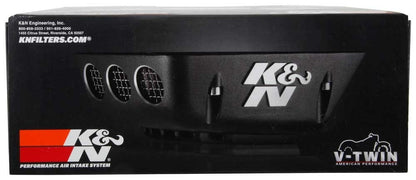 K&N Engineering K&N Street Metal Intake System for 01-16 Harley Davidson Softail/Dyna - Shaker Black RK-3950