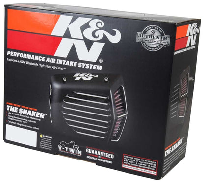 K&N Engineering K&N Street Metal Intake System 08-16 Harley Davidson Shaker Silver H/D Touring Models RK-3951S