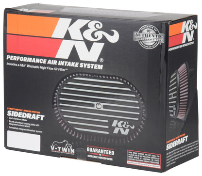 K&N Engineering K&N Street Metal Intake System Side Draft Dyna/Softail Silver Intake System-Harley Davidson RK-3953S