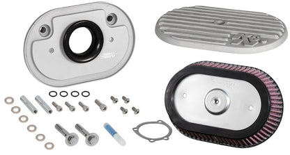K&N Engineering K&N Street Metal Intake System Side Draft Dyna/Softail Silver Intake System-Harley Davidson RK-3953S