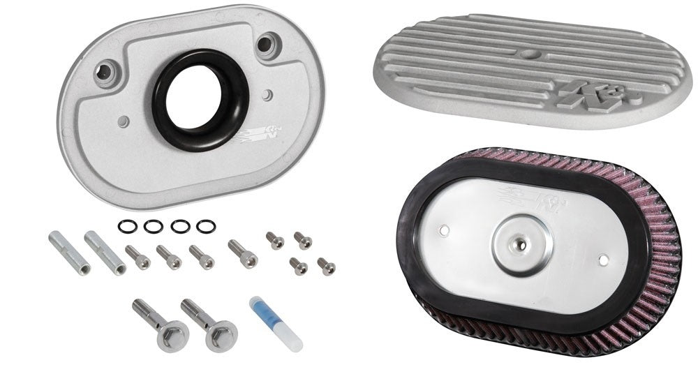 K&N Engineering K&N Street Metal Intake System 2017 Harley Davidson Shaker Silver H/D Touring Models RK-3956S