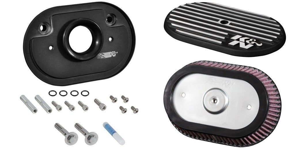 K&N Engineering K&N Street Metal Intake System 2017 Harley Davidson Shaker Black H/D Touring Models RK-3956