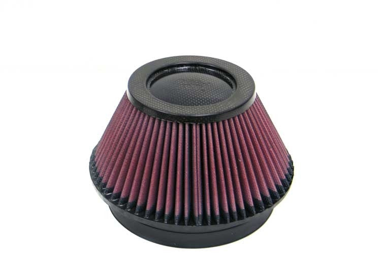 K&N Engineering K&N Universal Round Tapered Carbon Fiber Air Filter 6in Flg ID Centered/7.5in B OD/4.5in T OD/4in H RP-4600