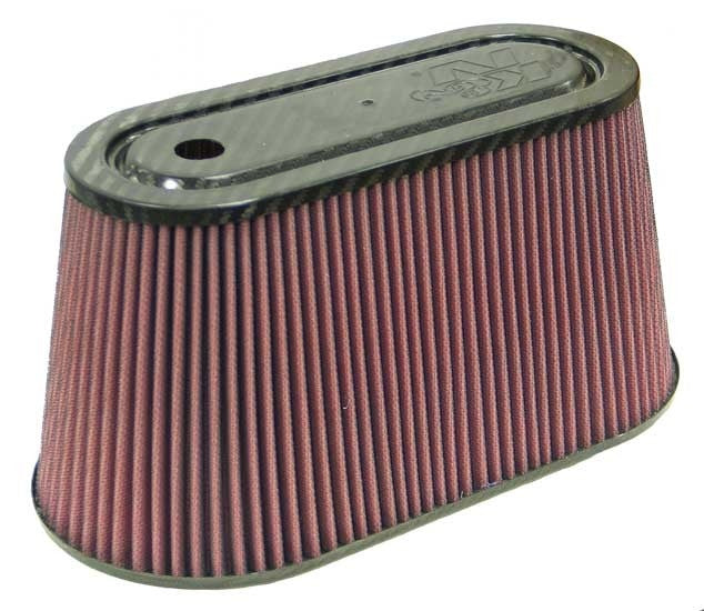 K&N Engineering K&N Universal Air Filter with Carbon Fiber Top & Base-6in Base O/S W x 3.938in Top O/S W x 6in H RP-5070