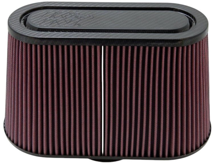 K&N Engineering K&N Universal Filter with Carbon Fiber Top & Base-12in Base O/S Length x 6in Base O/S Width x 7in H RP-5103