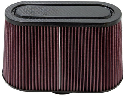 K&N Engineering K&N Universal Filter with Carbon Fiber Top & Base-12in Base O/S Length x 6in Base O/S Width x 7in H RP-5103