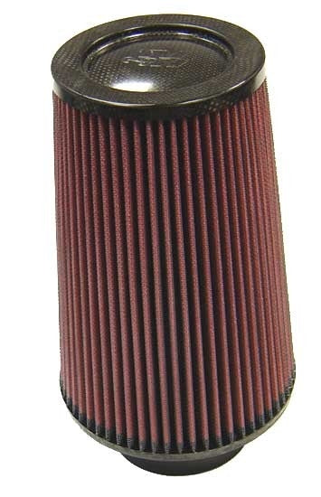 K&N Engineering K&N Cone Filter 3.375in ID 6in Base 4.5in Top 9in Height Carbon Fiber RP-5118