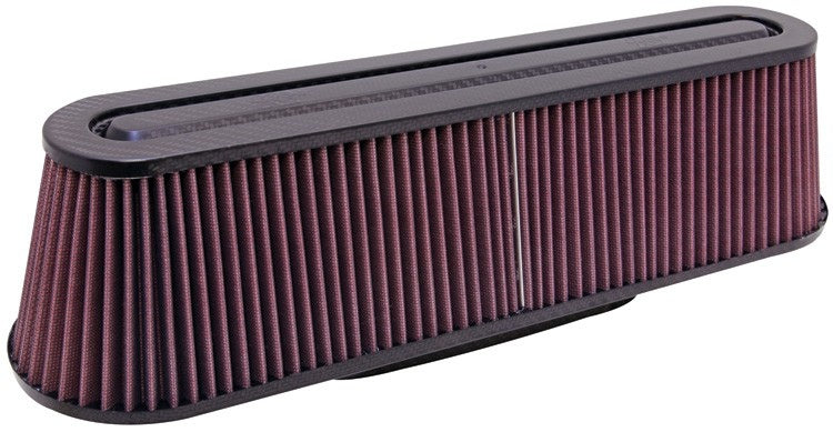 K&N Engineering K&N Filter Universal Air Filter Carbon Fiber Top/Base Oval FLG. (8-3/4 x 3-1/4) 4-5/8H RP-5161