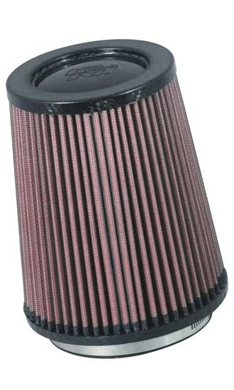 K&N Engineering K&N Filter w/ Carbon Fiber Top - Round Tapered Universal 4.5in Top OD x 5.875in Base OD x 6.75in H RP-5167