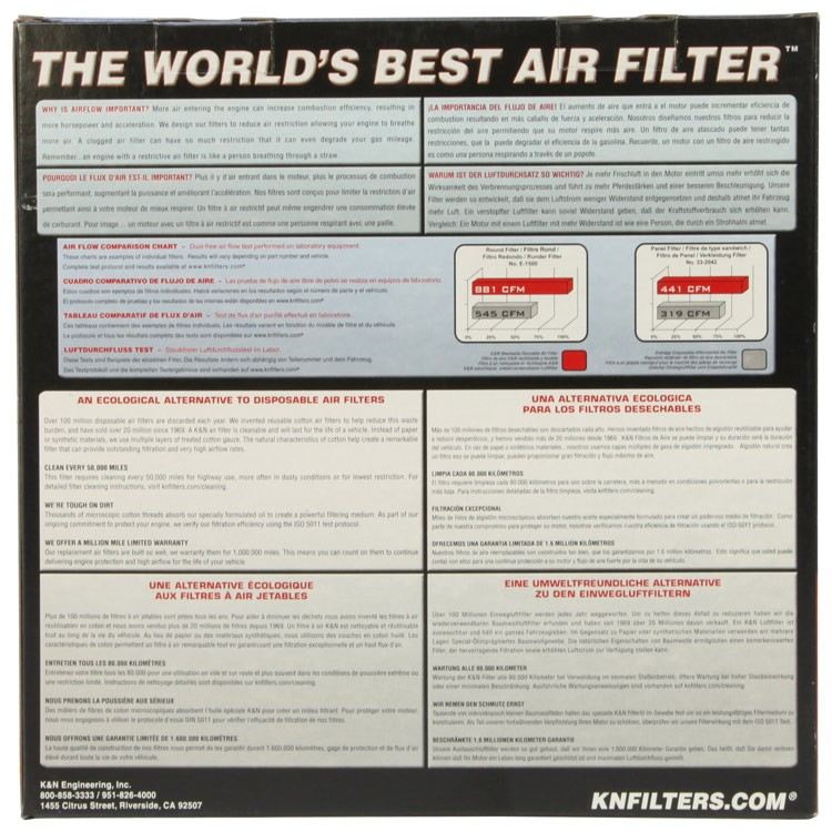 K&N Engineering K&N Filter Universal Air Filter Carbon Fiber Top With 6in Flange x 7.5in Base x 6in H RP-5168