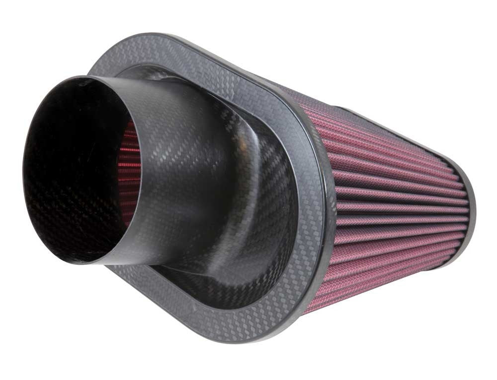 K&N Engineering K&N Universal Air Filter 3 11/16in Flange x 8 3/4 x 5 1/2in Base x 6 3/8 x 3 3/16in Top x 7in Height RP-5285
