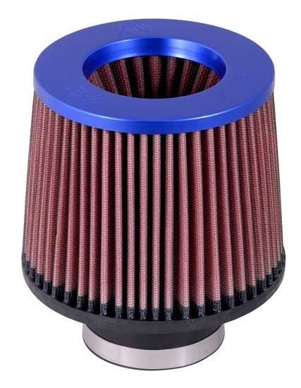 K&N Engineering K&N Universal Filter 3 inch Flange 6 inch Base 5 1/4 inch Top 5 inch Height w/ Blue Top RR-3002