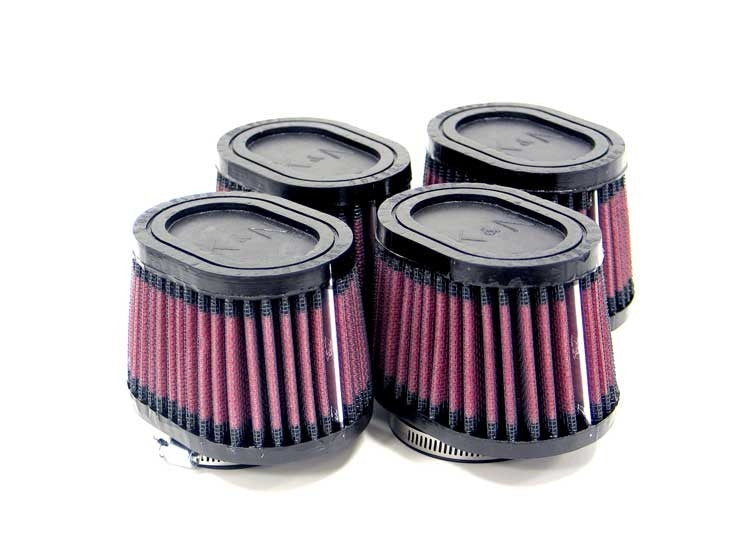 K&N Engineering K&N Universal Rubber Filter 2.125in Flange ID/3in x 4in Tapered Oval/2.75in Height (4 Filters) RU-0984