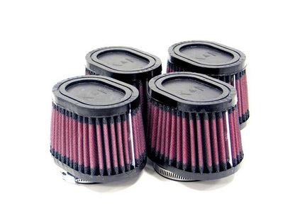 K&N Engineering K&N Universal Rubber Filter 2.125in Flange ID/3in x 4in Tapered Oval/2.75in Height (4 Filters) RU-0984