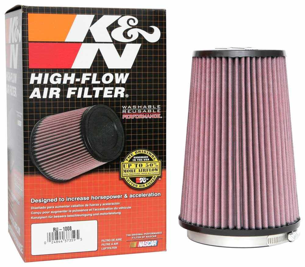 K&N Engineering K&N Universal Clamp-On Air Filter 4-1/2in FLG / 5-7/8in B / 4-1/2in T / 8-3/8in H RU-1008