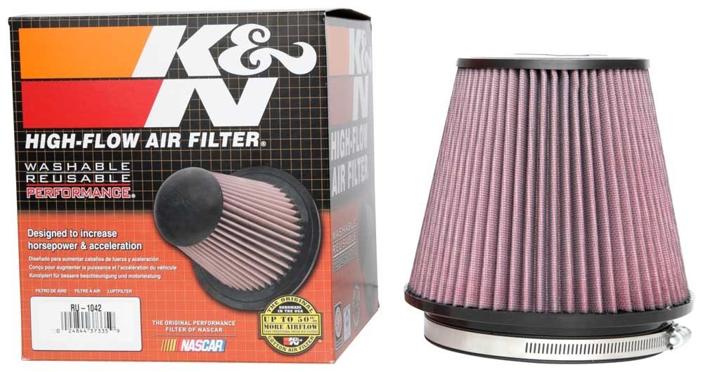 K&N Engineering K&N Universal Clamp-On Air Filter 6in FLG / 7-1/2in B / 5in T / 6-1/2in H RU-1042