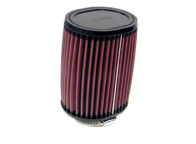 K&N Engineering K&N 4.5 inch OL 3.75 inch OW 6 inch Height 10 Degree Angle Oval Straight Universal Rubber Filter RU-1150
