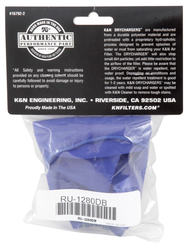 K&N Engineering K&N Air Filter Wrap- Blue RU-1280DB
