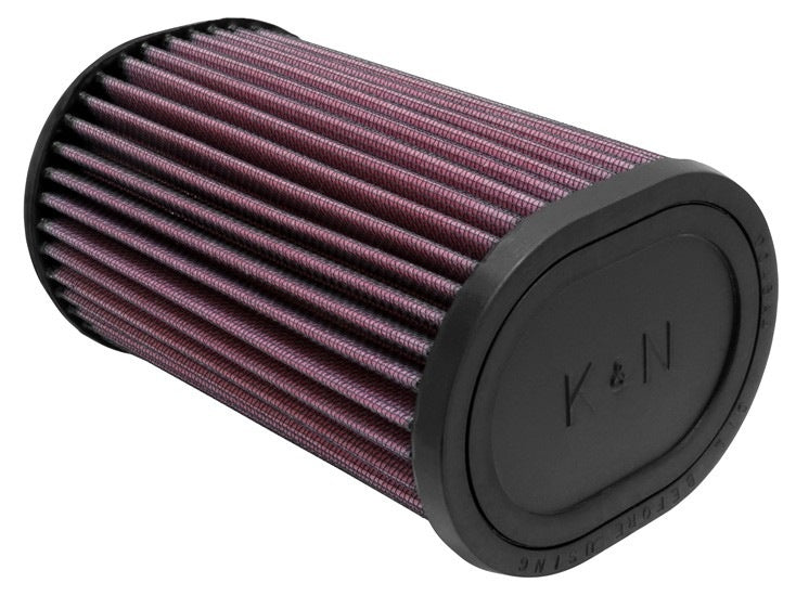 K&N Engineering K&N Filter Universal Rubber Oval Straight 4.5in OL x 3.75in OW x 7in Height 20 Degree Angle RU-1390