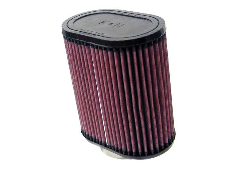 K&N Engineering K&N Universal Oval Clamp-On Air Filter 2-3/4in 10 Deg Flange 6.25in Length 4in Width 7in Height RU-1550