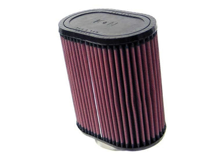 K&N Engineering K&N Universal Oval Clamp-On Air Filter 2-3/4in 10 Deg Flange 6.25in Length 4in Width 7in Height RU-1550