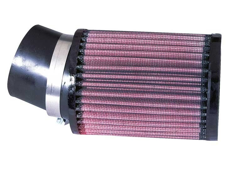 K&N Engineering K&N Filter Universal Rubber Round Straight Filter 20 Deg Angled 2-7/16in Flange 3-3/4in OD 5in H RU-1760