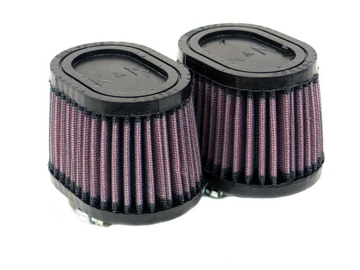 K&N Engineering K&N Univ Rubber Filter-Oval Tapered-1.75in Flange ID x 4in Base O/S L x 3.5in Top O/S L x 2.75in H RU-2452