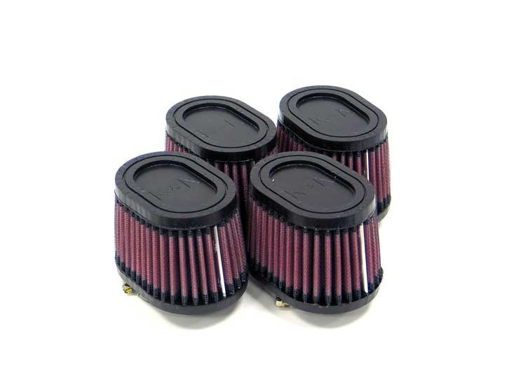 K&N Engineering K&N Universal Rubber Filter - Oval Tapered - 1.75in Flange ID x 4in Base O/S L x 3.5in Top O/S L RU-2454