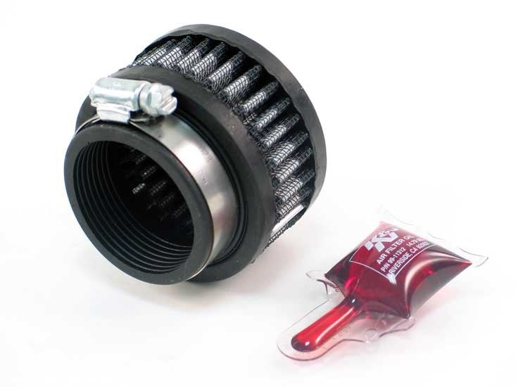 K&N Engineering K&N Universal Round Clamp-On Air Filter 1-7/8in. Flange / 3in. OD 1-1/2in Height RU-2560