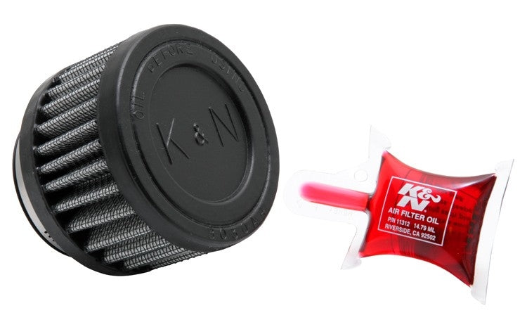 K&N Engineering K&N Filter Universal Rubber Filter 1 3/4 inch FLG 3 inch OD 2 inch Height RU-2570