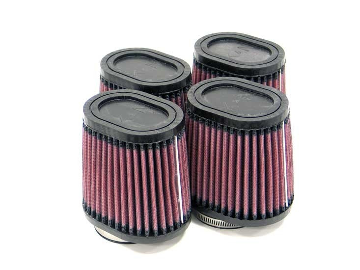 K&N Engineering K&N Universal Clamp On Air Filter - Oval Tapered 2.125in O/S - 4in x 3in B/3in x 2in T/4in H (4/Box) RU-2814