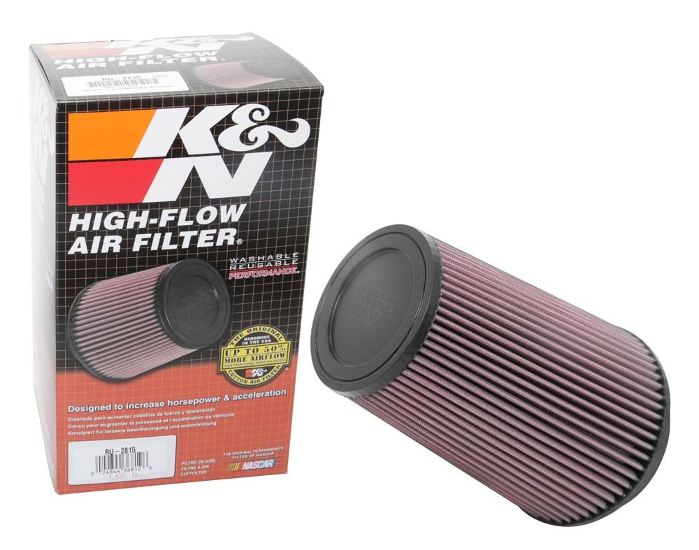 K&N Engineering K&N Universal Clamp-On Air Filter 5in FLG / 6-1/2in B / 4-3/8in T / 8-3/4in H RU-2815