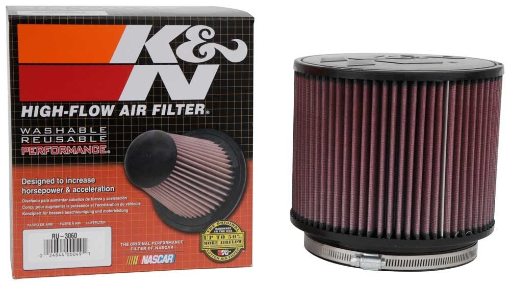 K&N Engineering K&N Universal Rubber Filter 6in FLange ID / 7.5in OD / 6in Height / Round Straight RU-3060