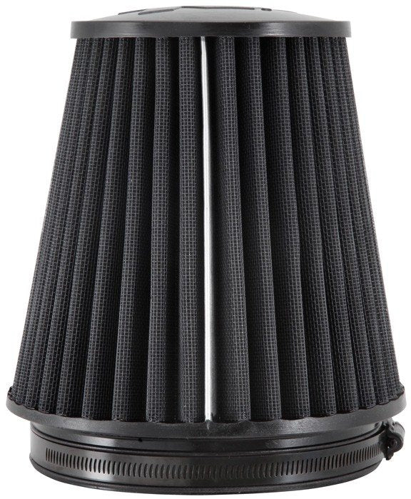 K&N Engineering K&N Universal Rubber Filter Round Tapered 6in Flange ID x 7.5in Base OD x 5.25in Top OD x 8in Height RU-3101HBK