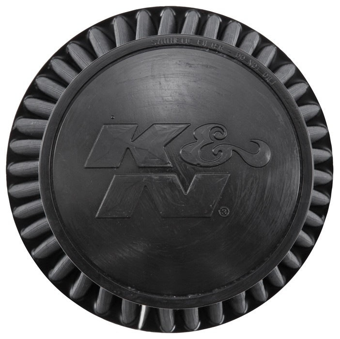K&N Engineering K&N Universal Rubber Filter Round Tapered 6in Flange ID x 7.5in Base OD x 5.25in Top OD x 8in Height RU-3101HBK