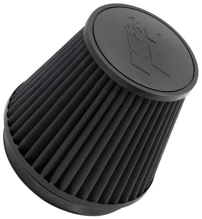 K&N Engineering K&N Universal Rubber Filter Round Tapered 6in Flange ID x 7.5in Base OD x 5.25in Top OD x 6in Height RU-3102HBK