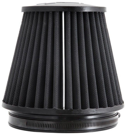 K&N Engineering K&N Universal Rubber Filter Round Tapered 6in Flange ID x 7.5in Base OD x 5.25in Top OD x 6in Height RU-3102HBK