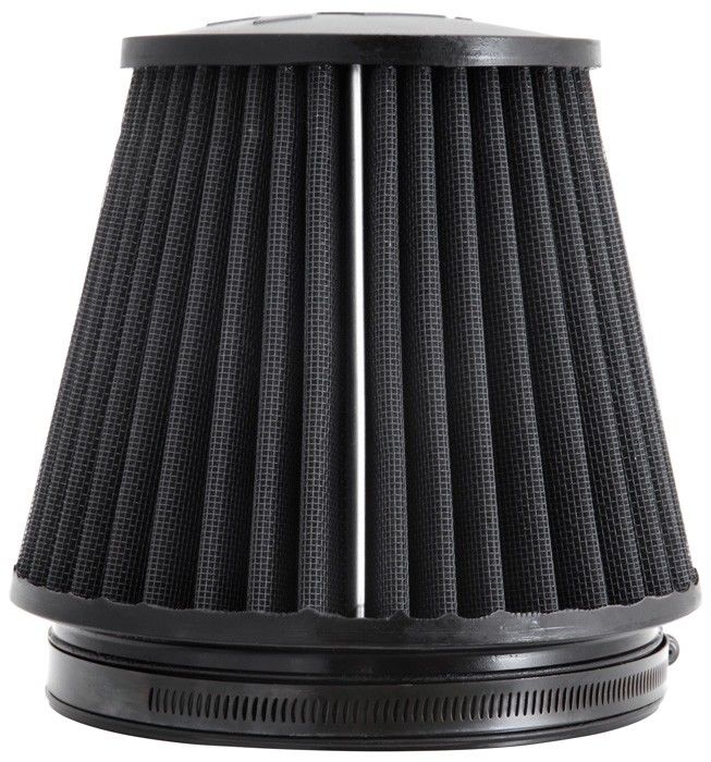 K&N Engineering K&N Universal Rubber Filter Round Tapered 6in Flange ID x 7.5in Base OD x 5.25in Top OD x 6in Height RU-3102HBK