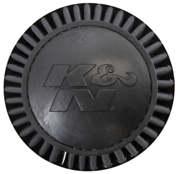 K&N Engineering K&N Universal Rubber Filter Round Tapered 6in Flange ID x 7.5in Base OD x 5.25in Top OD x 6in Height RU-3102HBK